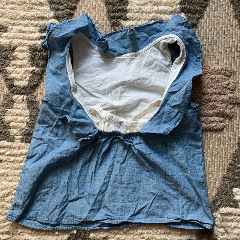 Crewcuts Ruffle Open Back Tank